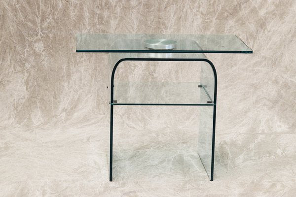 Italian Mobile Table in Crystal from Fiam, 1983-PTH-1444752