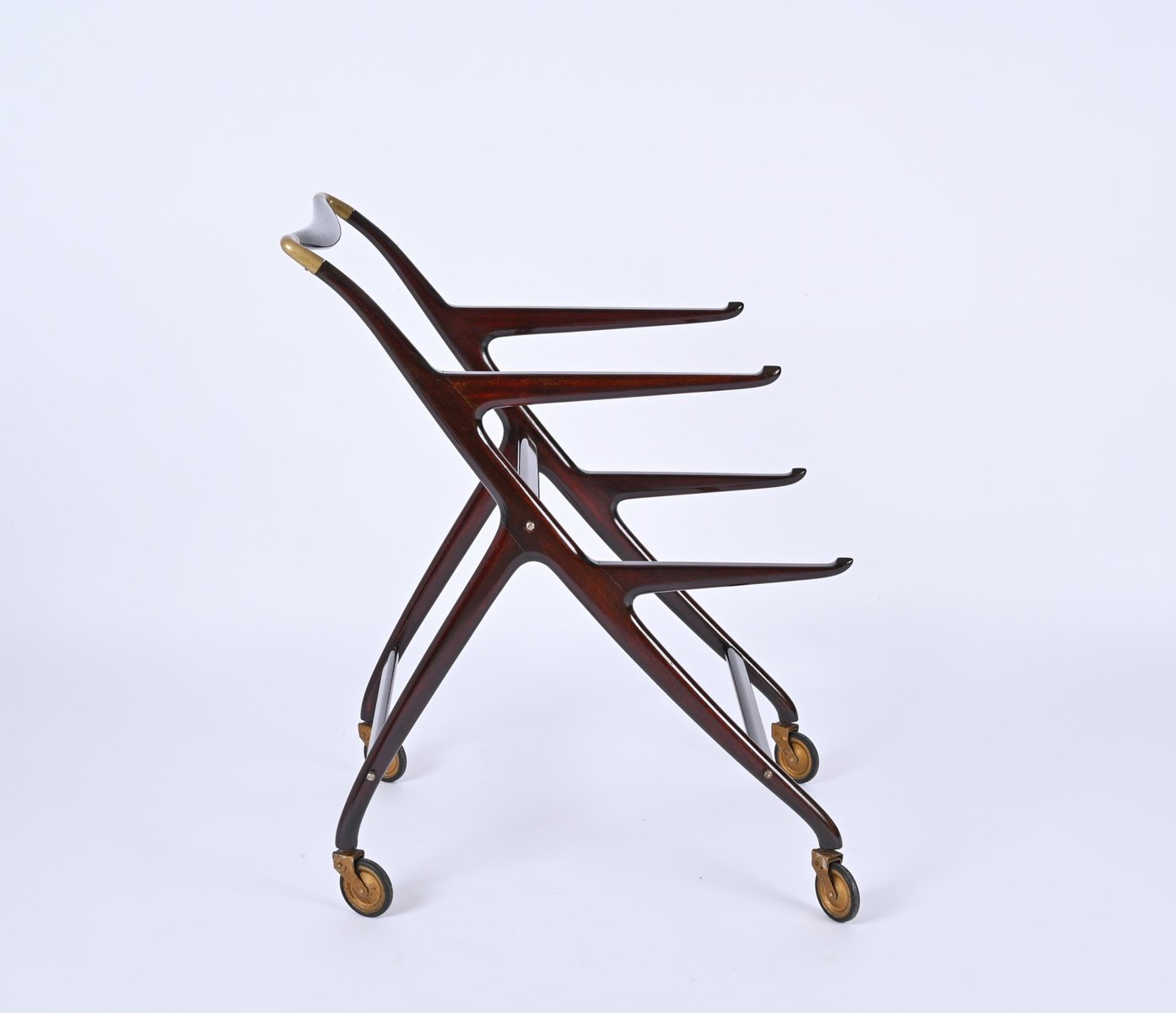 Italian Mod. 65 Serving Bar Cart by Ico & Luisa Parisi for D Baggis, 1950s