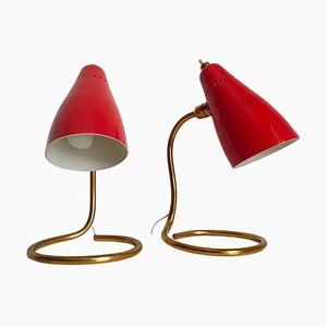 Italian Model 214 Table Lamps by Giuseppe Ostuni for Oluce, 1950s, Set of 2-IVC-1301253