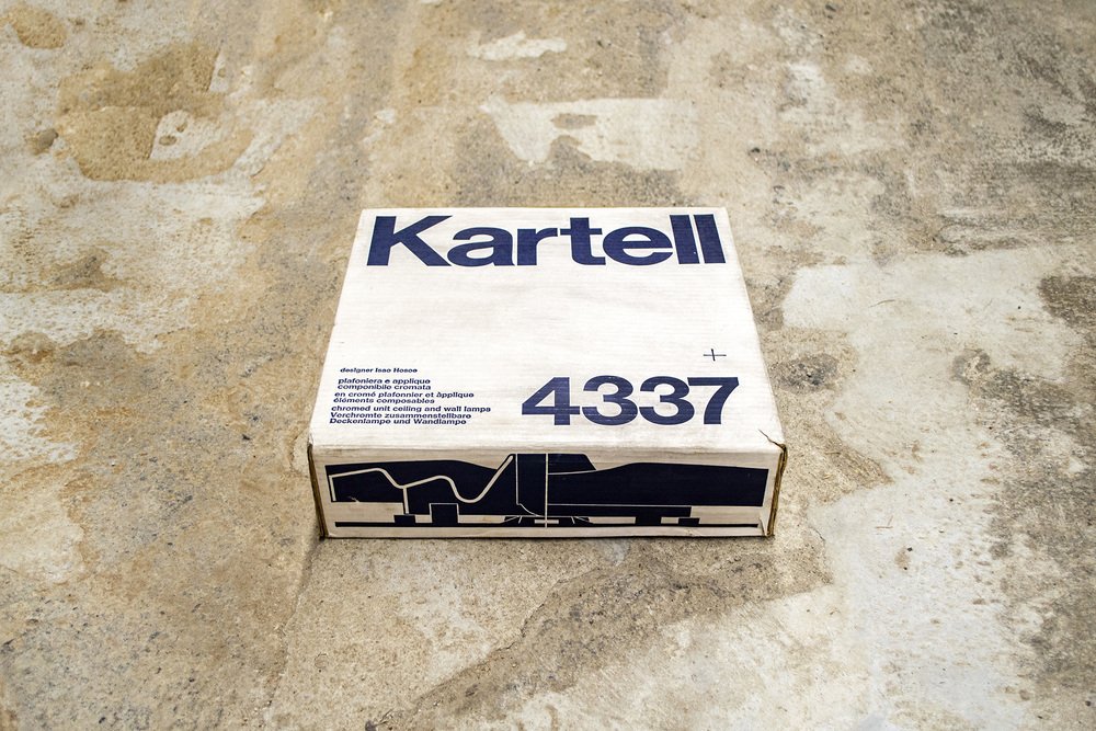 Italian Model 4337 Wall Light by Isao Hosoe for Kartell, 1972