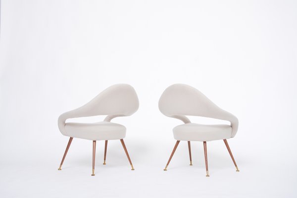 Italian Model DU 55 P Armchairs by Gastone Rinaldi from Rima, 1960s, Set of 2-FN-1520411