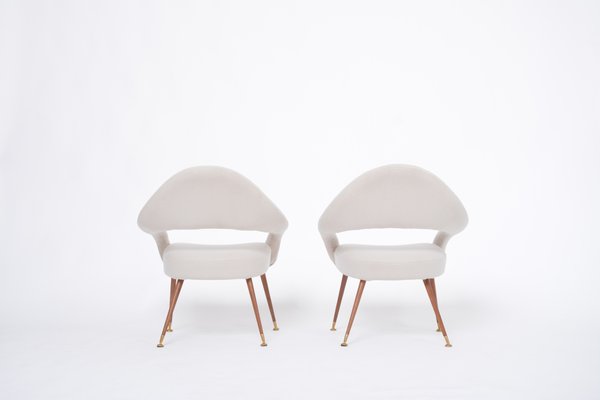 Italian Model DU 55 P Armchairs by Gastone Rinaldi from Rima, 1960s, Set of 2-FN-1520411