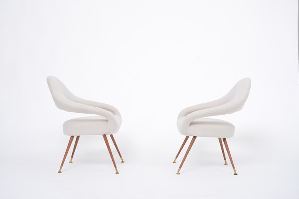 Italian Model DU 55 P Armchairs by Gastone Rinaldi from Rima, 1960s, Set of 2-FN-1520411