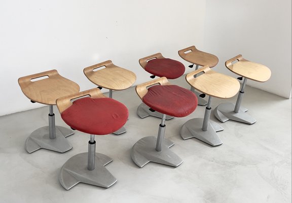 Italian Model Oibò Stools from Fratelli Tagliabue, 1980s, Set of 8-IEW-1279744