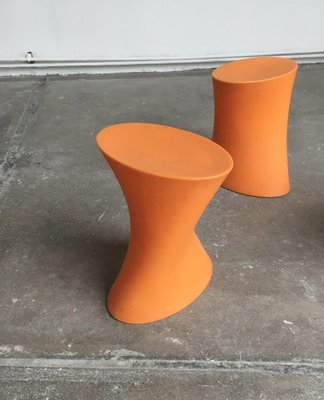 Italian Model Plastic Outdoor Stools by Marco Maran for Parri Design, Set of 3-UAH-2028147