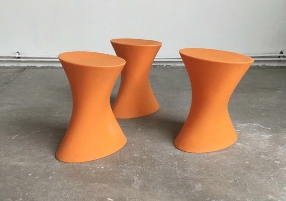 Italian Model Plastic Outdoor Stools by Marco Maran for Parri Design, Set of 3-UAH-2028147