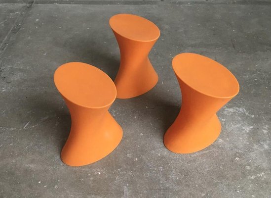 Italian Model Plastic Outdoor Stools by Marco Maran for Parri Design, Set of 3-UAH-2028147