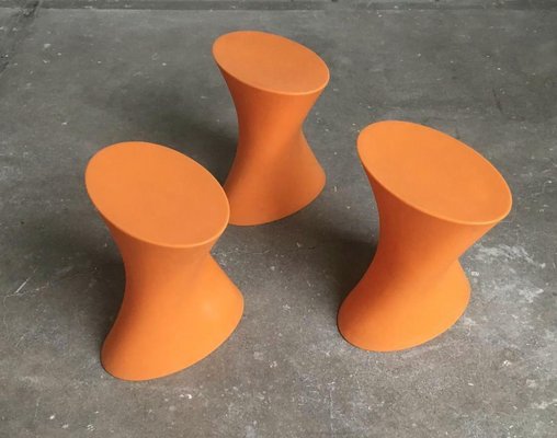 Italian Model Plastic Outdoor Stools by Marco Maran for Parri Design, Set of 3-UAH-2028147