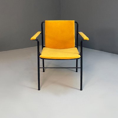 Italian Moder Movie Chair Mario in Steel and Fabric by Marenco for Poltrona Frau, 1970s-GDD-1324656