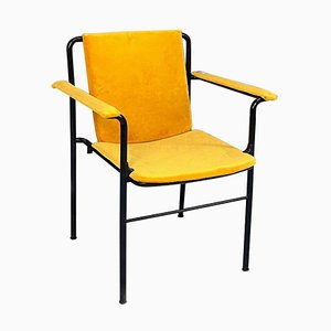 Italian Moder Movie Chair Mario in Steel and Fabric by Marenco for Poltrona Frau, 1970s-GDD-1324656