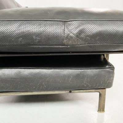 Italian Modern Black Leather Diesis Sofa by Antonio Citterio for B&B, 1980s-GDD-1351664