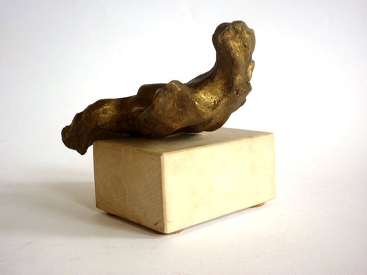 Italian Modern Bronze Abeni Art Figure Sculpture by Gineba Gianpietro, 1970s-GKB-837886