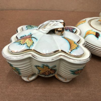 Italian Modern Ceramic Deruta Boxes, 1960s, Set of 2-NMK-604797