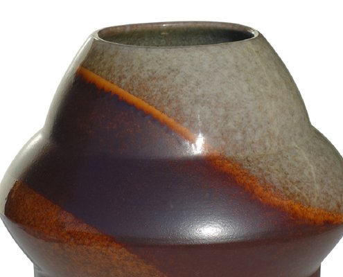 Italian Modern Ceramic Porcelain Stoneware Vase by Giancarlo Piani, Faenza, 1970s-KGD-2022887