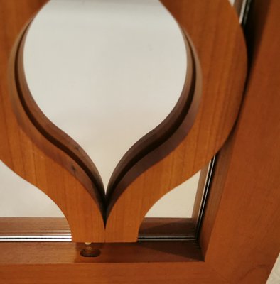 Italian Modern Cherrywood Mirror from Calligaris, 1990s-ZST-635723