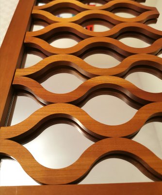 Italian Modern Cherrywood Mirror from Calligaris, 1990s-ZST-635723