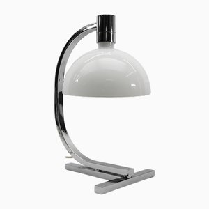 Italian Modern Chrome Glass Table Desk Lamp by Franco Albini for Sirrah, 1960s-KQB-1717988