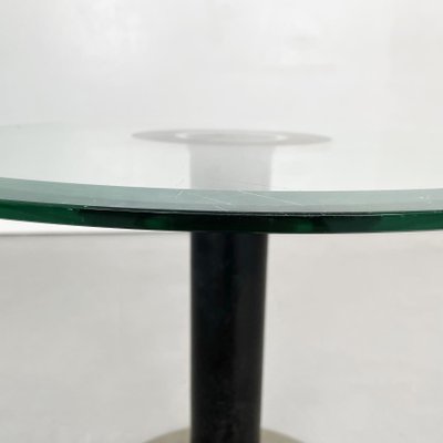 Italian Modern Coffee Table in Green Glass, Black Metal and Grey Stone, 1980s-GDD-1363621