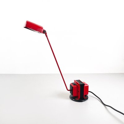 Italian Modern Daphine Adjustable Table Lamp in Red Metal attributed to Cimini Lumina, 1980s-GDD-1750896