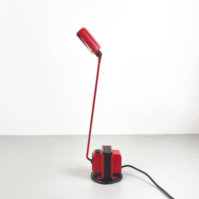 Italian Modern Daphine Adjustable Table Lamp in Red Metal attributed to Cimini Lumina, 1980s-GDD-1750896