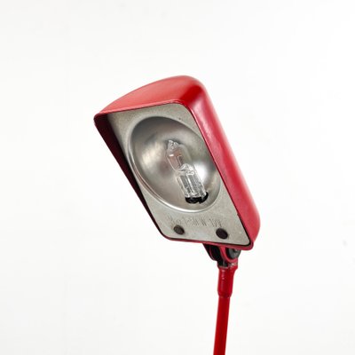 Italian Modern Daphine Adjustable Table Lamp in Red Metal attributed to Cimini Lumina, 1980s-GDD-1750896