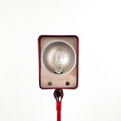 Italian Modern Daphine Adjustable Table Lamp in Red Metal attributed to Cimini Lumina, 1980s-GDD-1750896