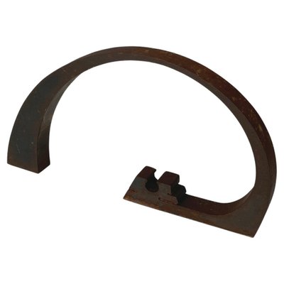 Italian Modern Dark Brown Iron Abstract Sculpture by Edmondo Cirillo, 1970s-GDD-1802672