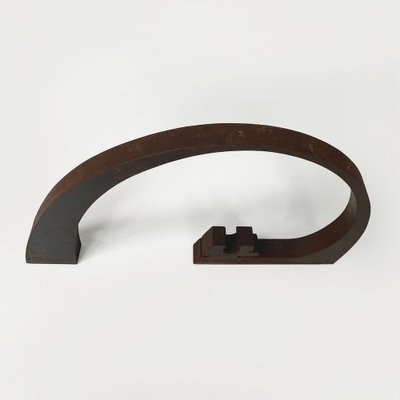 Italian Modern Dark Brown Iron Abstract Sculpture by Edmondo Cirillo, 1970s-GDD-1802672