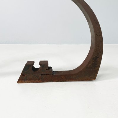 Italian Modern Dark Brown Iron Abstract Sculpture by Edmondo Cirillo, 1970s-GDD-1802672