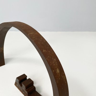 Italian Modern Dark Brown Iron Abstract Sculpture by Edmondo Cirillo, 1970s-GDD-1802672