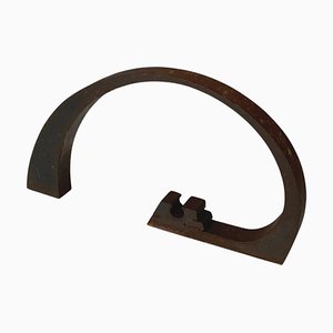 Italian Modern Dark Brown Iron Abstract Sculpture by Edmondo Cirillo, 1970s-GDD-1802672