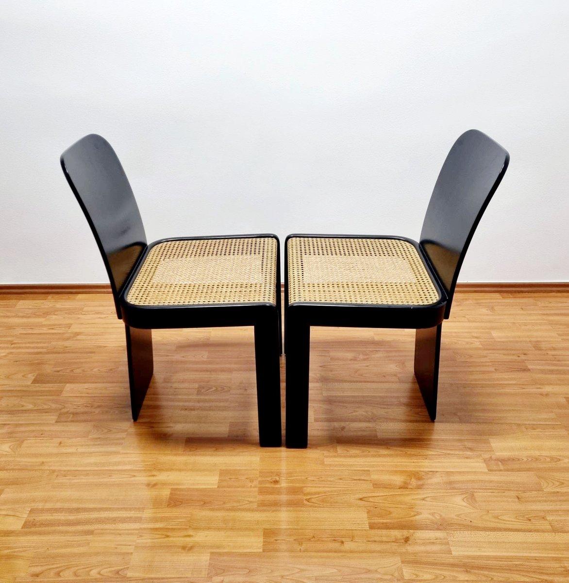 Italian Modern Dining Chairs by Pierluigi Molinari for Pozzi Milano, 1970s, Set of 4