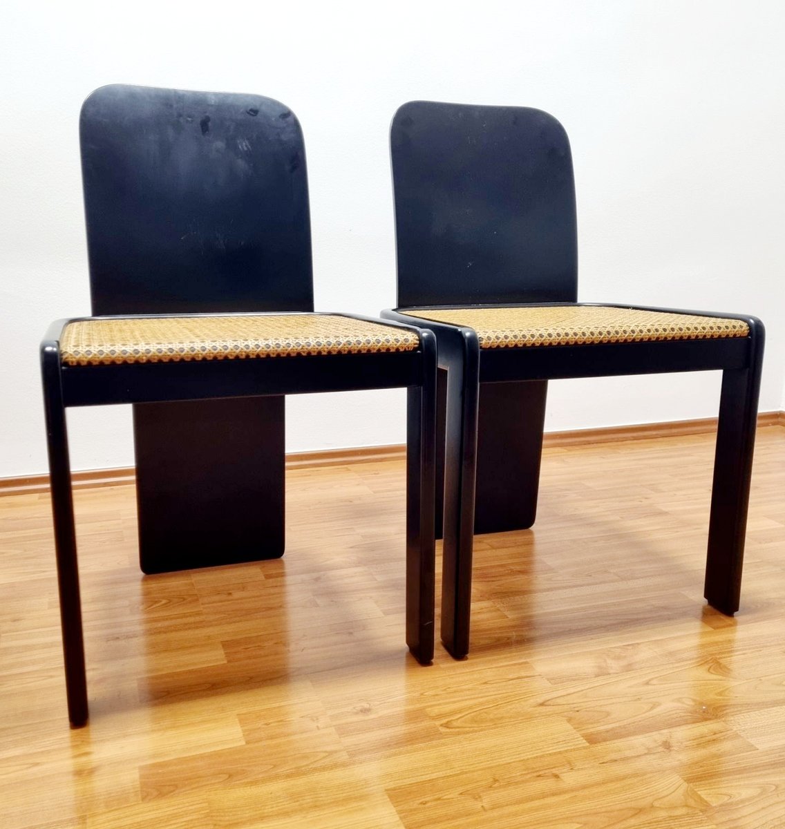 Italian Modern Dining Chairs by Pierluigi Molinari for Pozzi Milano, 1970s, Set of 4