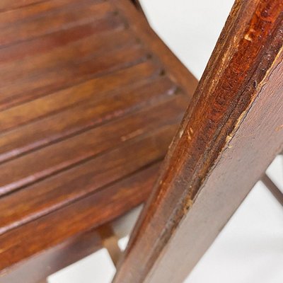 Italian Modern Folding Chairs in Teak, 1960s, Set of 3-GDD-1779813