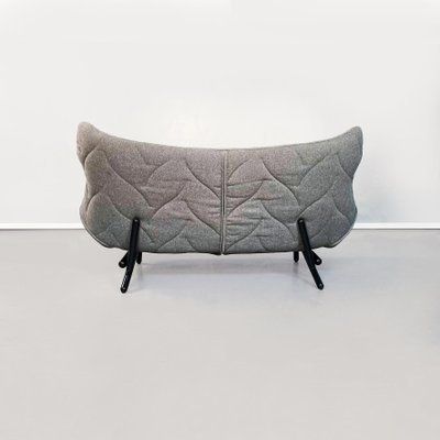 Italian Modern Foliage Sofa in Grey Fabric and Black Iron from Kartell, 2000s-GDD-1281042