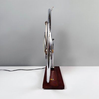 Italian Modern Geometrical Table Lamp in Crafted Glass, Metal and Wood, 1980s-GDD-1784815