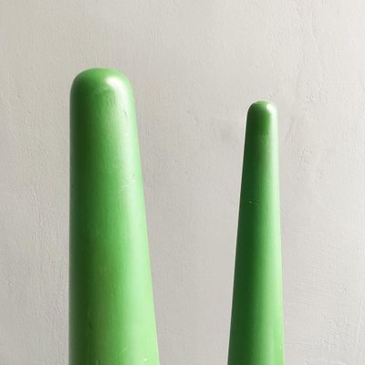 Italian Modern Green Plastic Props from Scenography, 1990s, Set of 6-GDD-1333914