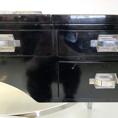 Italian Modern Lacquered Wood and Chromed Metal Desk attributed to D.i.D., 1970s-GDD-1756250