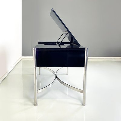 Italian Modern Lacquered Wood and Chromed Metal Desk attributed to D.i.D., 1970s-GDD-1756250