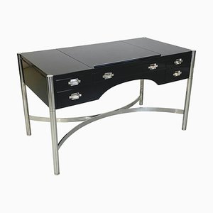 Italian Modern Lacquered Wood and Chromed Metal Desk attributed to D.i.D., 1970s-GDD-1756250