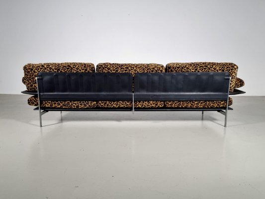 Italian Modern Leopard Velvet Diesis Sofa by Antonio Citterio for B&B, 1970s-UJI-1735618