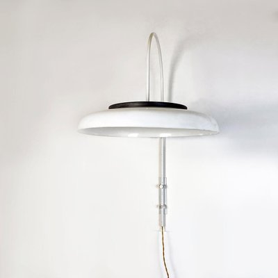 Italian Modern Metal and Acrylic Glass Adjustable Wall Arm Lamp, 1970s-GDD-1307141