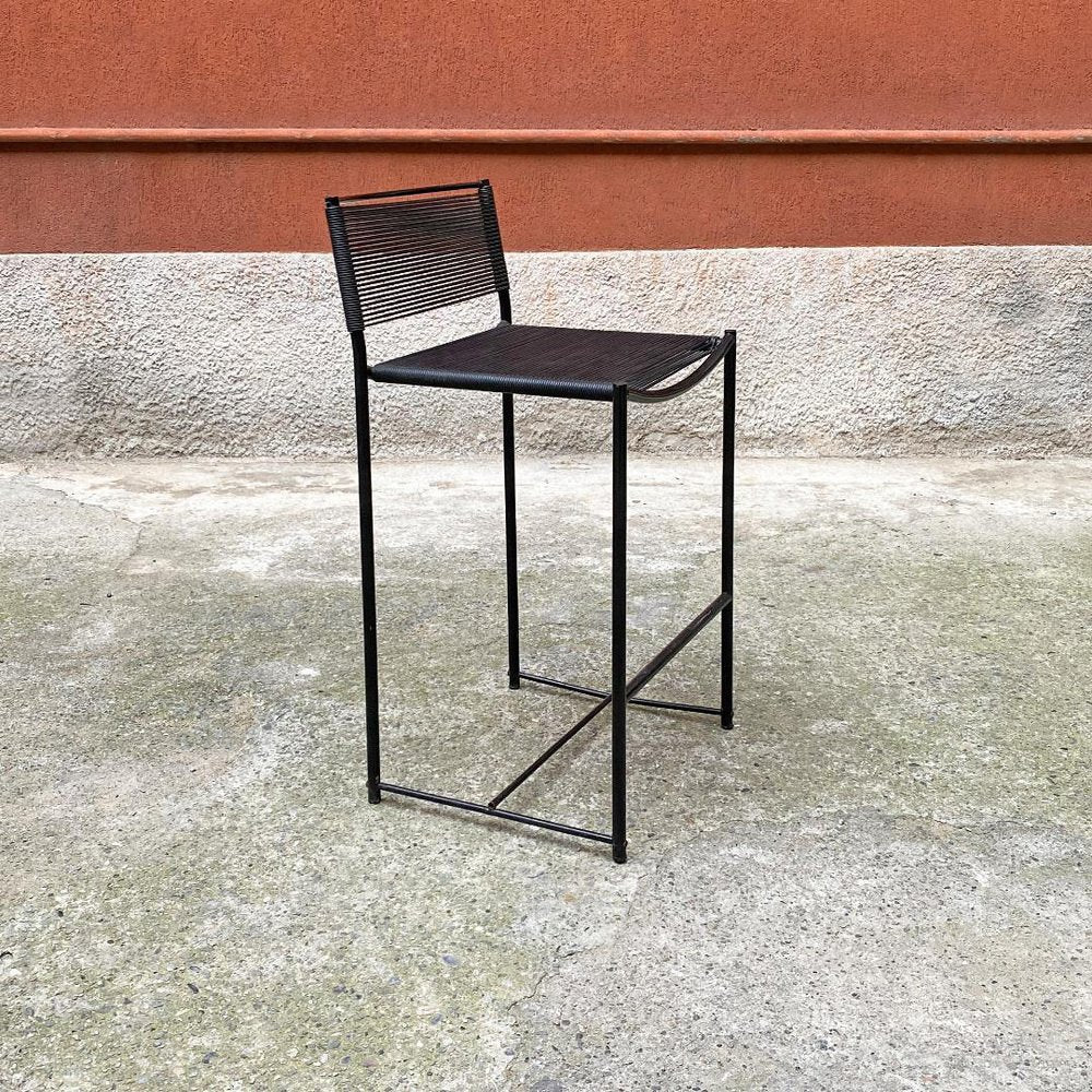 Italian Modern Metal and Plastic High Stool by Giandomenico Belotti for Alias, 1979, Set of 6