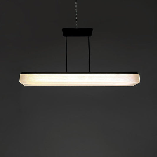 Italian Modern Neon Ceiling Light with Black Metal Structure, 1980s