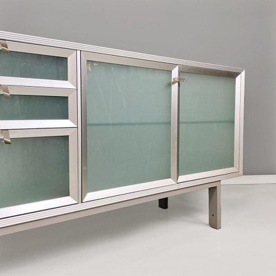 Italian Modern Pandora Glass and Metal Sideboard by Antonia Astori for Driade, 1990-GDD-1797792