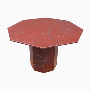 Italian Modern Sculptural Octagonal Shaped Dining Table in Marble, 1970s-MXF-1444472