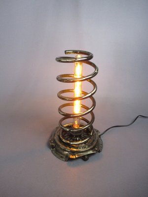 Italian Modern Spring Metal Table Lamp by Simon Saronni, 1980s-PWG-2035536