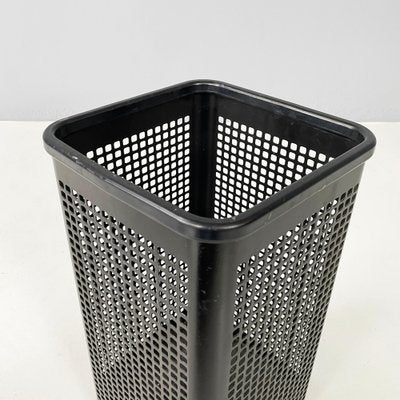 Italian Modern Square Black Metal and Plastic Baskets from Neolt, 1980s, Set of 2-GDD-1801616