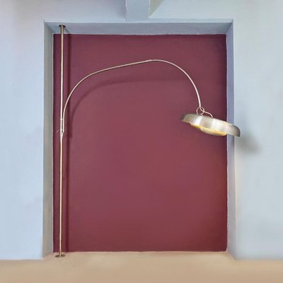 Italian Modern Telescopical Arc Lamp in Metal by Pirro Cuniberti for Sirrah, 1970s-GDD-1324649