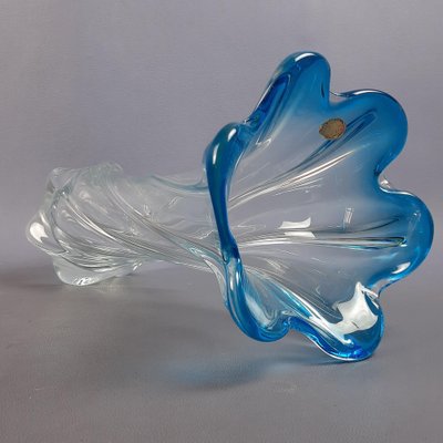 Italian Modern Transparent Murano Glass Vase, 1970s-PWG-2041236